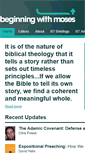 Mobile Screenshot of beginningwithmoses.org