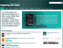 Tablet Screenshot of beginningwithmoses.org